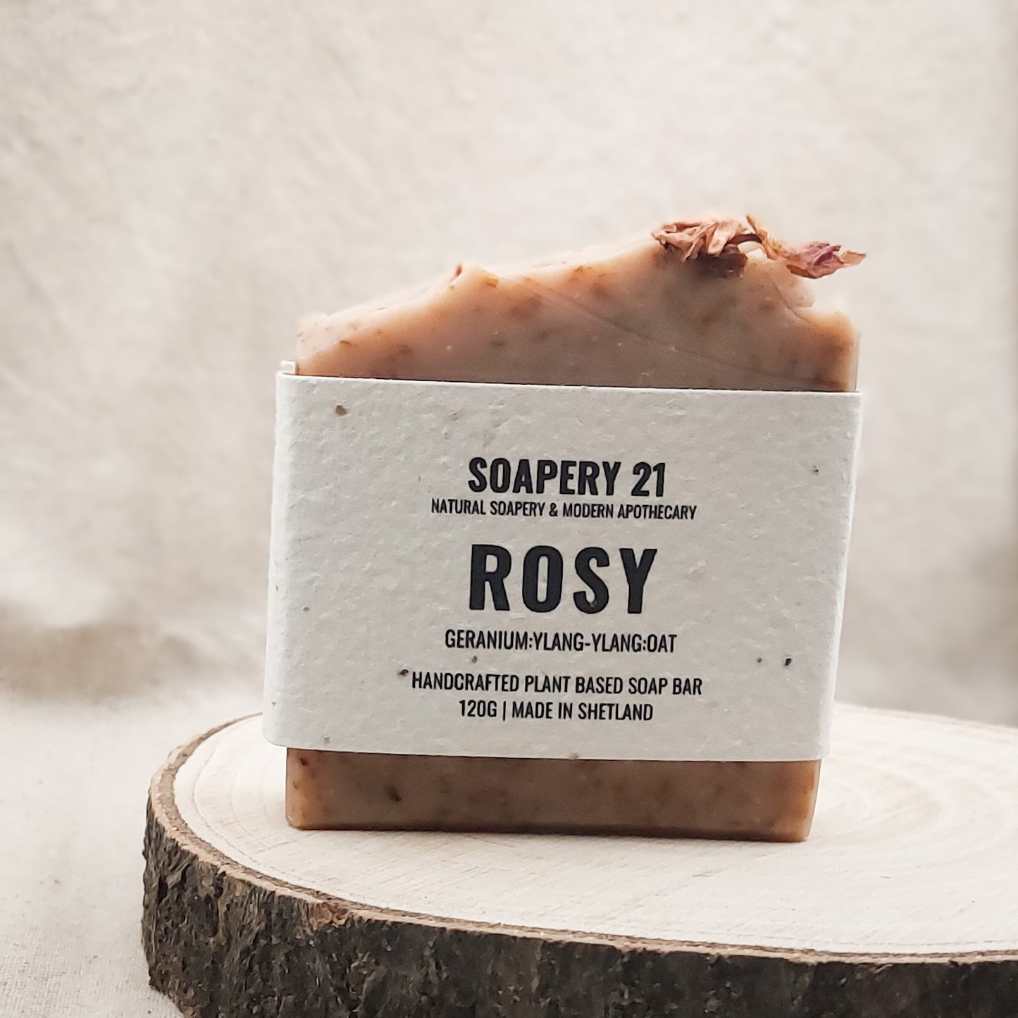 ROSY Soap Bar | Uplifting Sweet Orange & Geranium