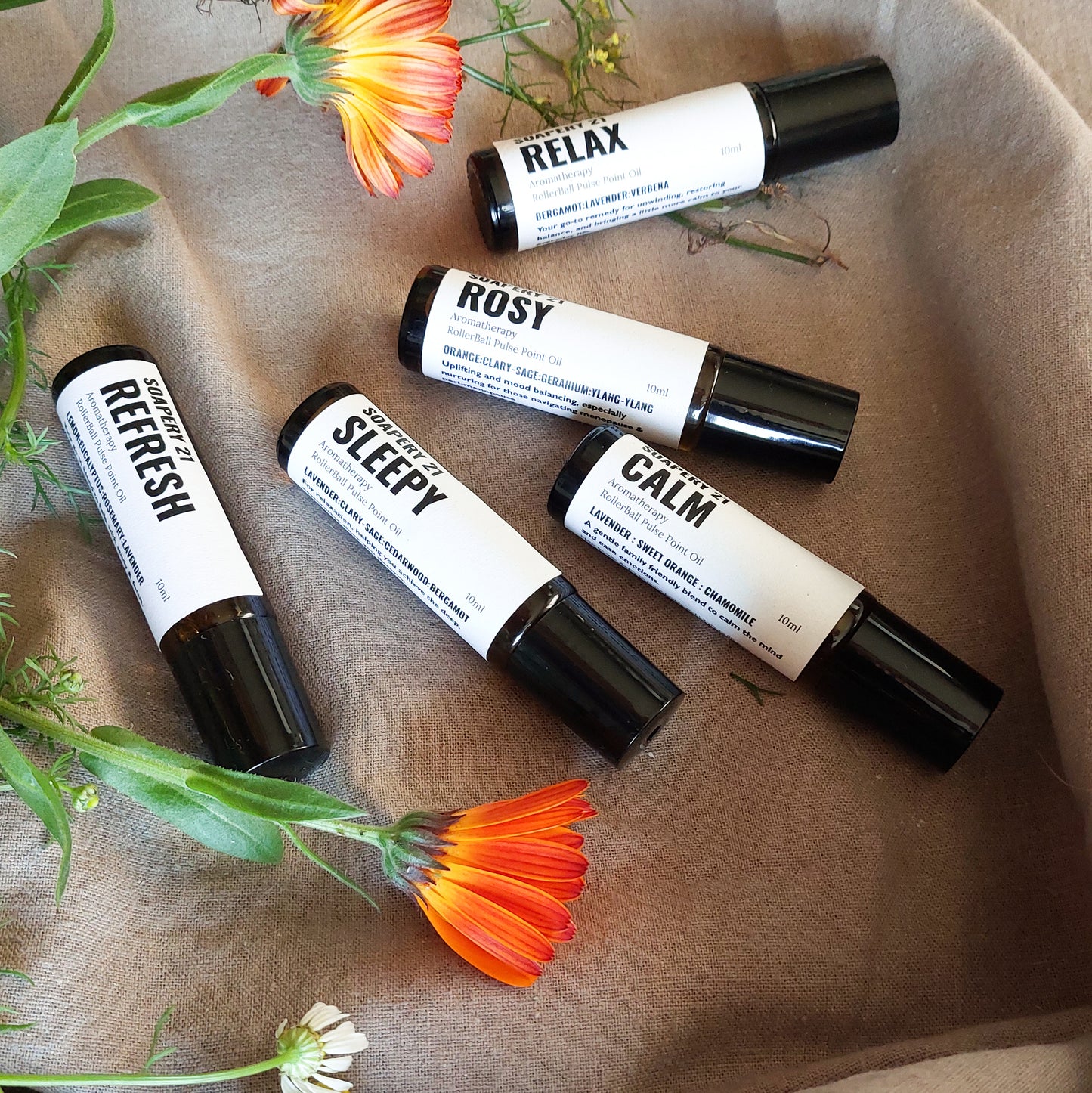 RELAX Aromatherapy Perfume Roller – Bergamot, May-Chang & Lavender Blend