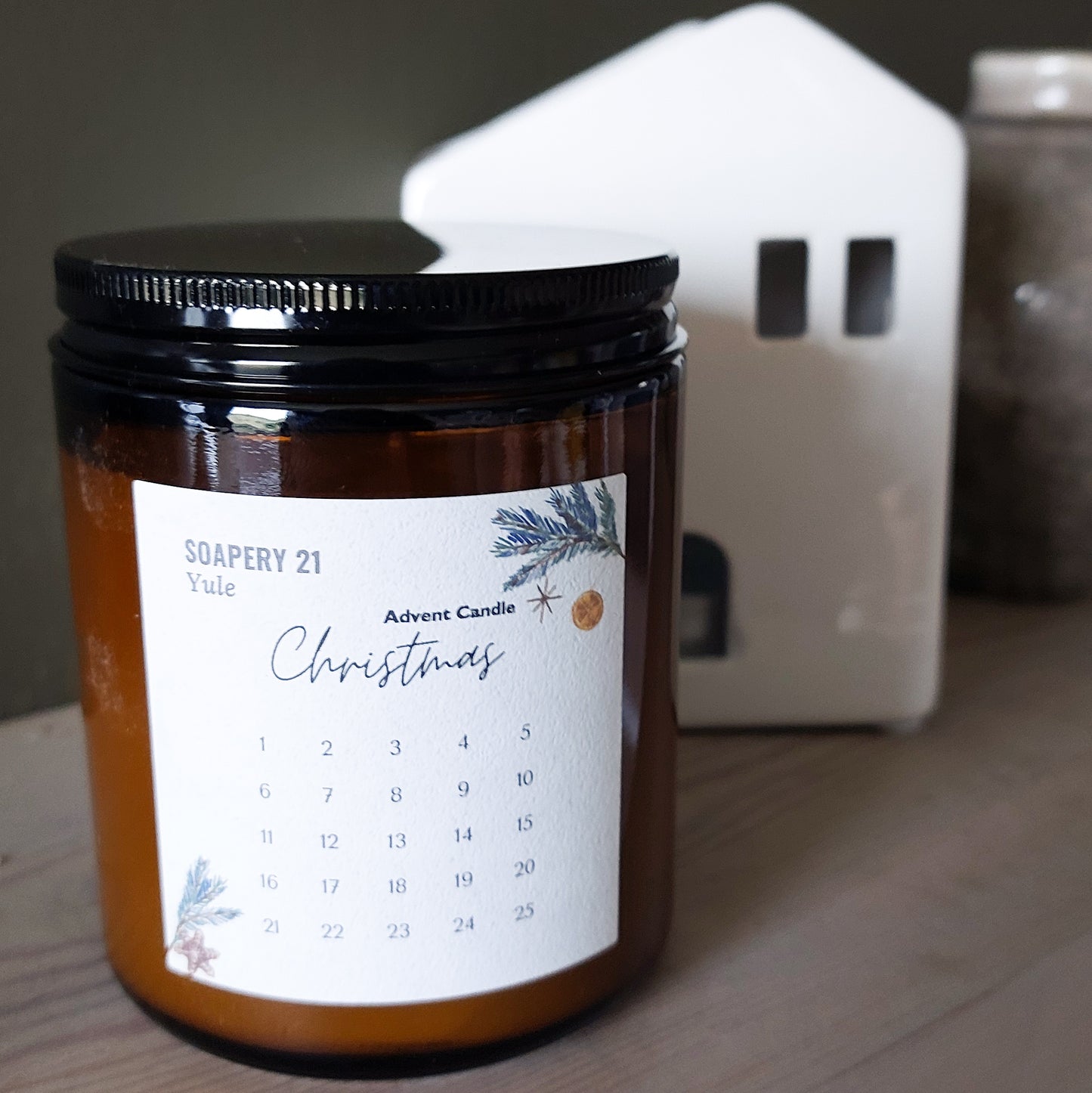 Advent Candle YULE | Festive Soy Wax Christmas Candle