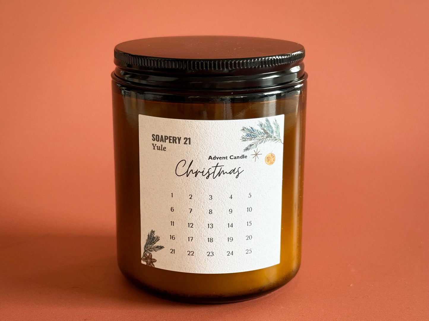Advent Candle – YULE | Festive Soy Wax Christmas Candle