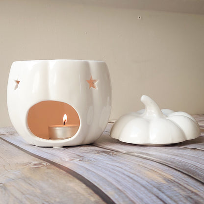 Ceramic Pumpkin Wax & Oil Burner | Cosy Autumn Home Decor