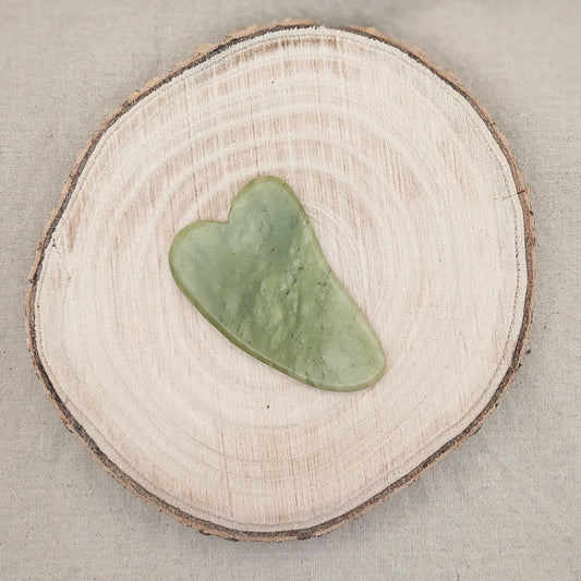 Jade Gua Sha – Facial Massage Tool with Giftbag & Guide