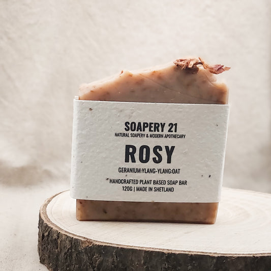 ROSY Soap Bar | Uplifting Sweet Orange & Geranium