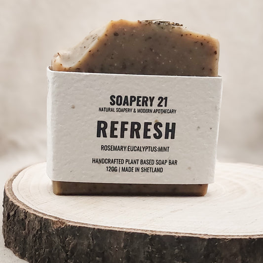 REFRESH Soap Bar | Lemon, Eucalyptus, Rosemary & Peppermint