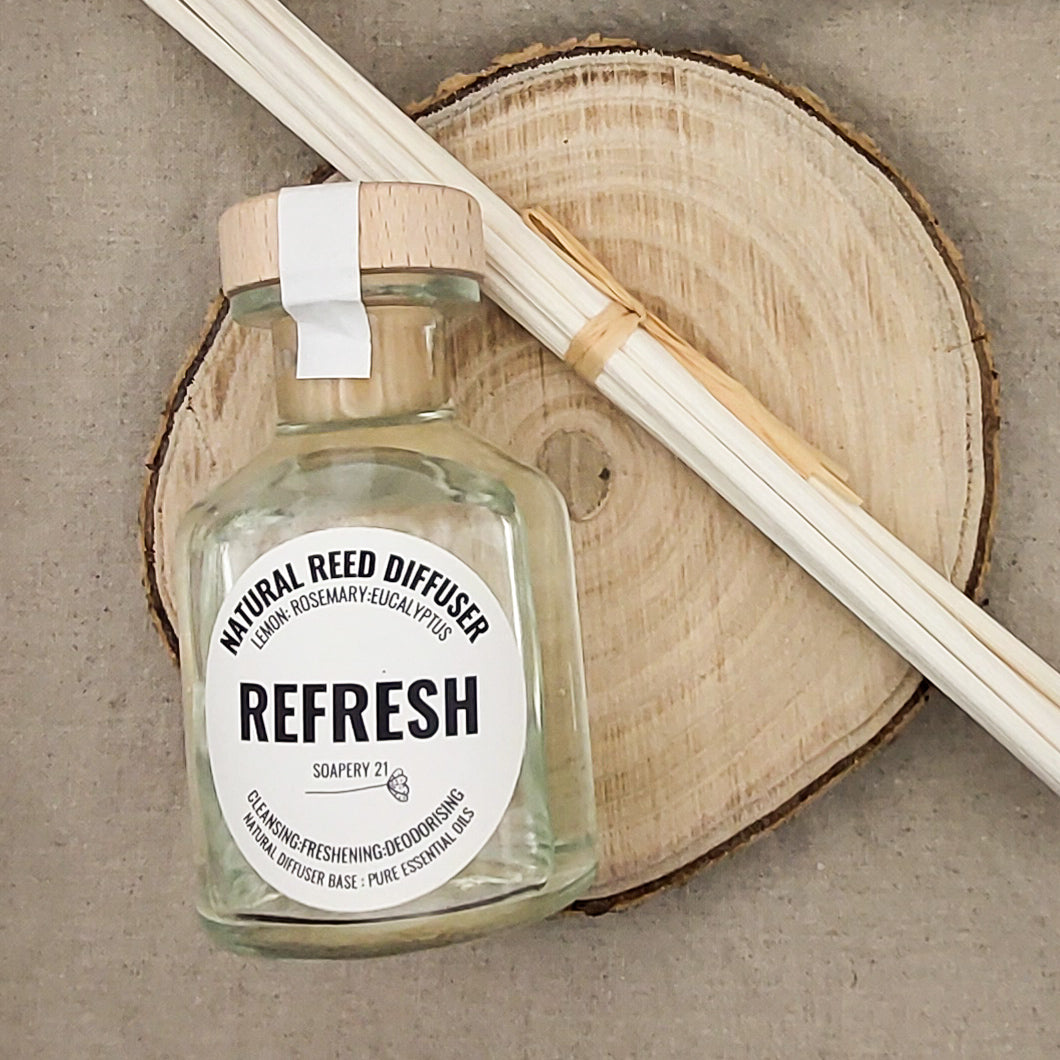 REFRESH Reed Diffuser | Refreshing, Energising & Uplifting – Soapery 21