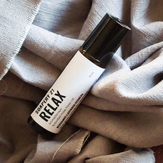 RELAX Aromatherapy Perfume Roller – Bergamot, May-Chang & Lavender Blend