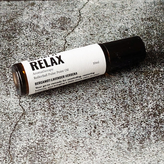 RELAX Aromatherapy Perfume Roller – Bergamot, May-Chang & Lavender Blend