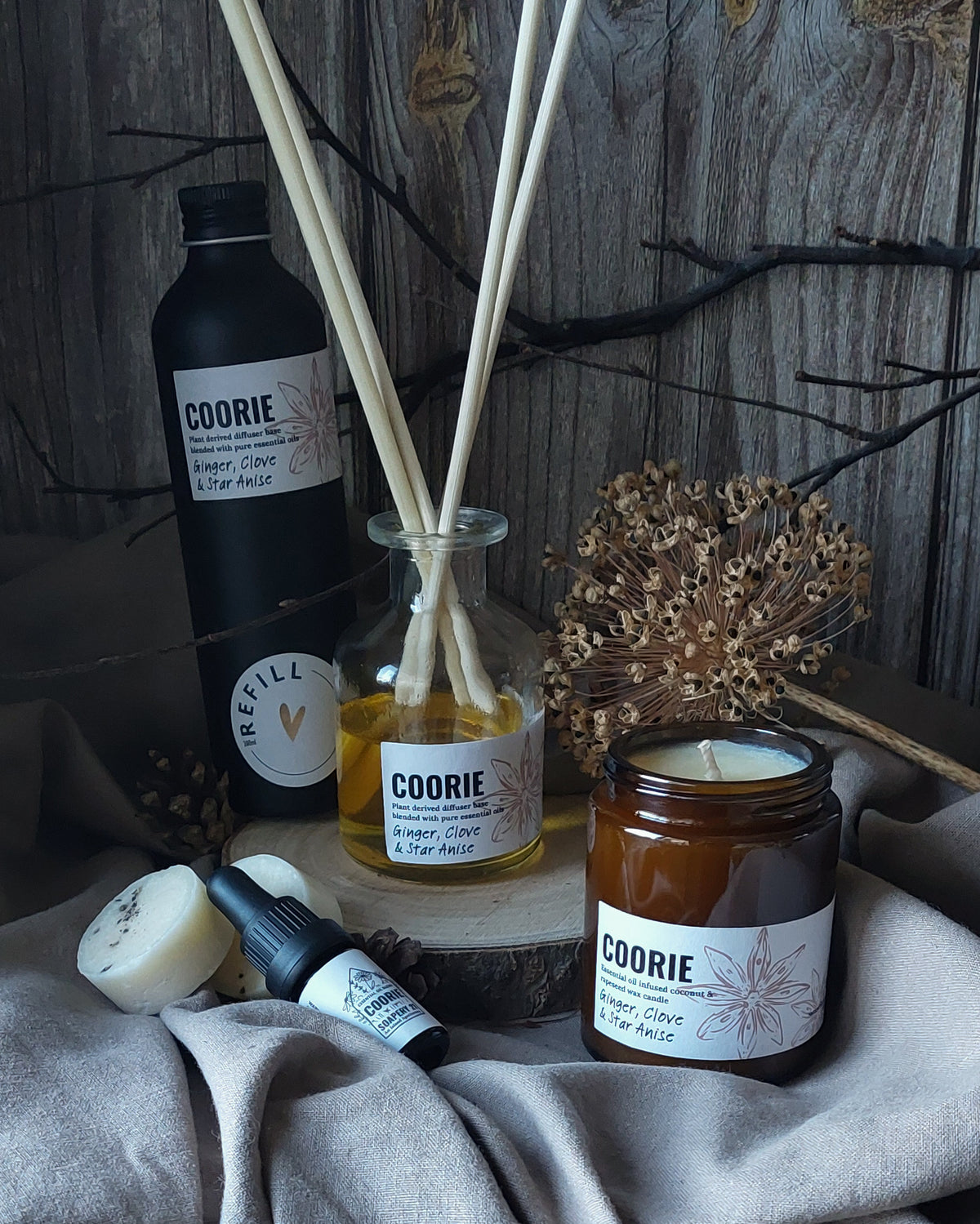 COORIE candle| Autumn Fireside Scent