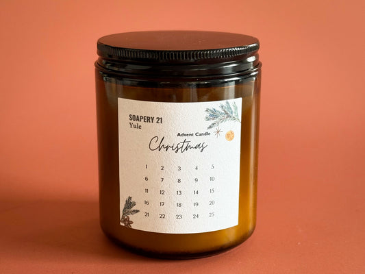 Advent Candle – YULE | Festive Soy Wax Christmas Candle