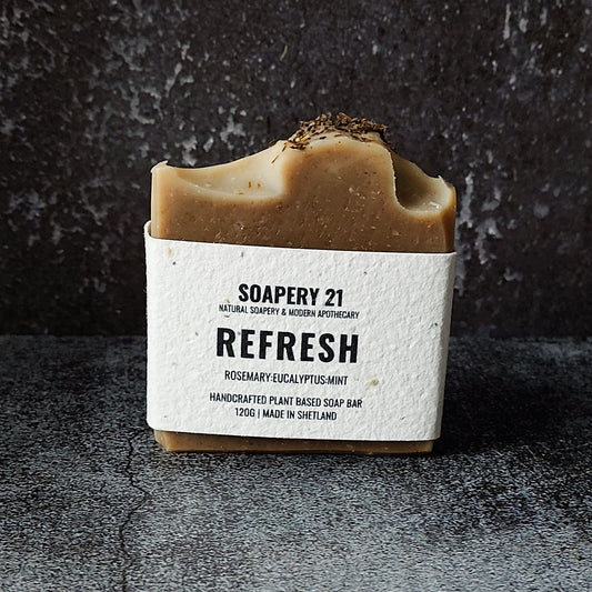 REFRESH Soap Bar | Lemon, Eucalyptus, Rosemary & Peppermint
