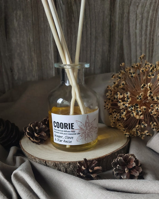 COORIE Reed Diffuser | Cosy Fireside Autumn Blend