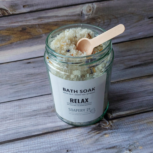 RELAX Bath Salt Soak Jar