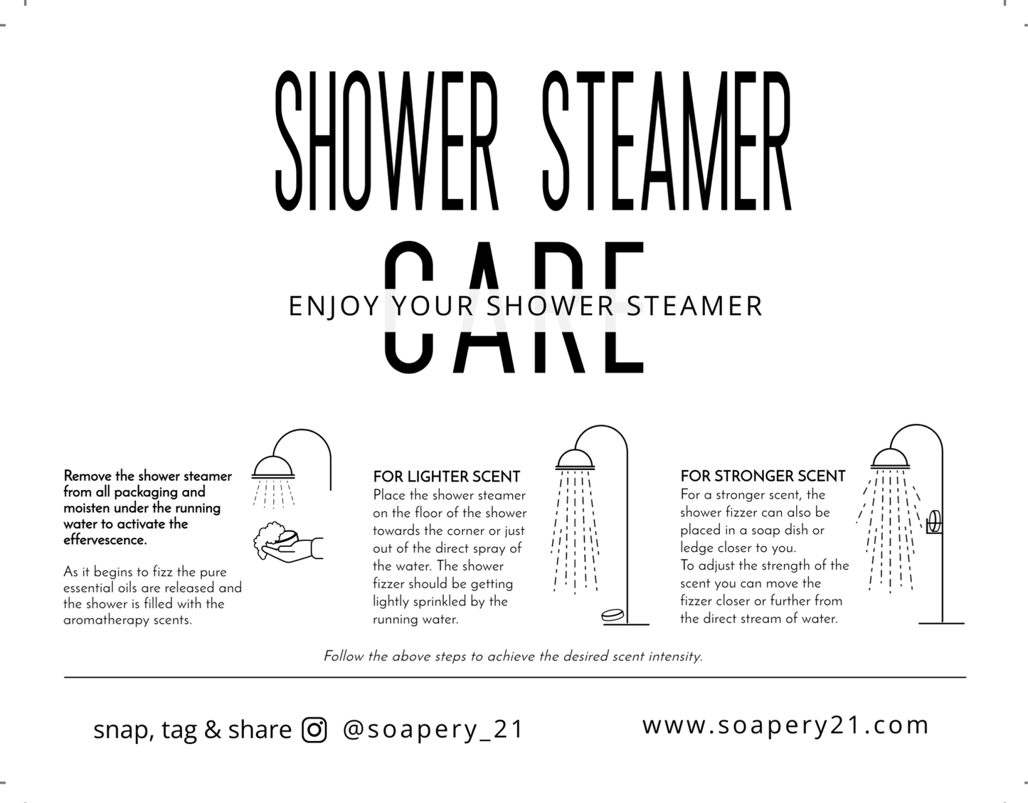 RAIN Shower Steamer